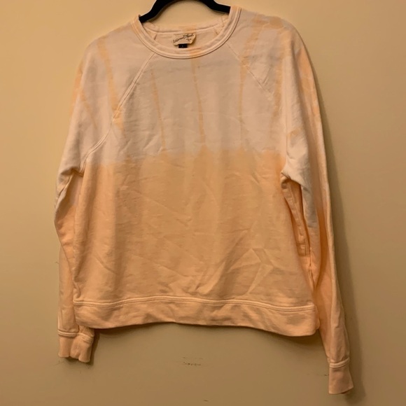 Ladies peach tie dye crewneck sweatshirt - Picture 1 of 4